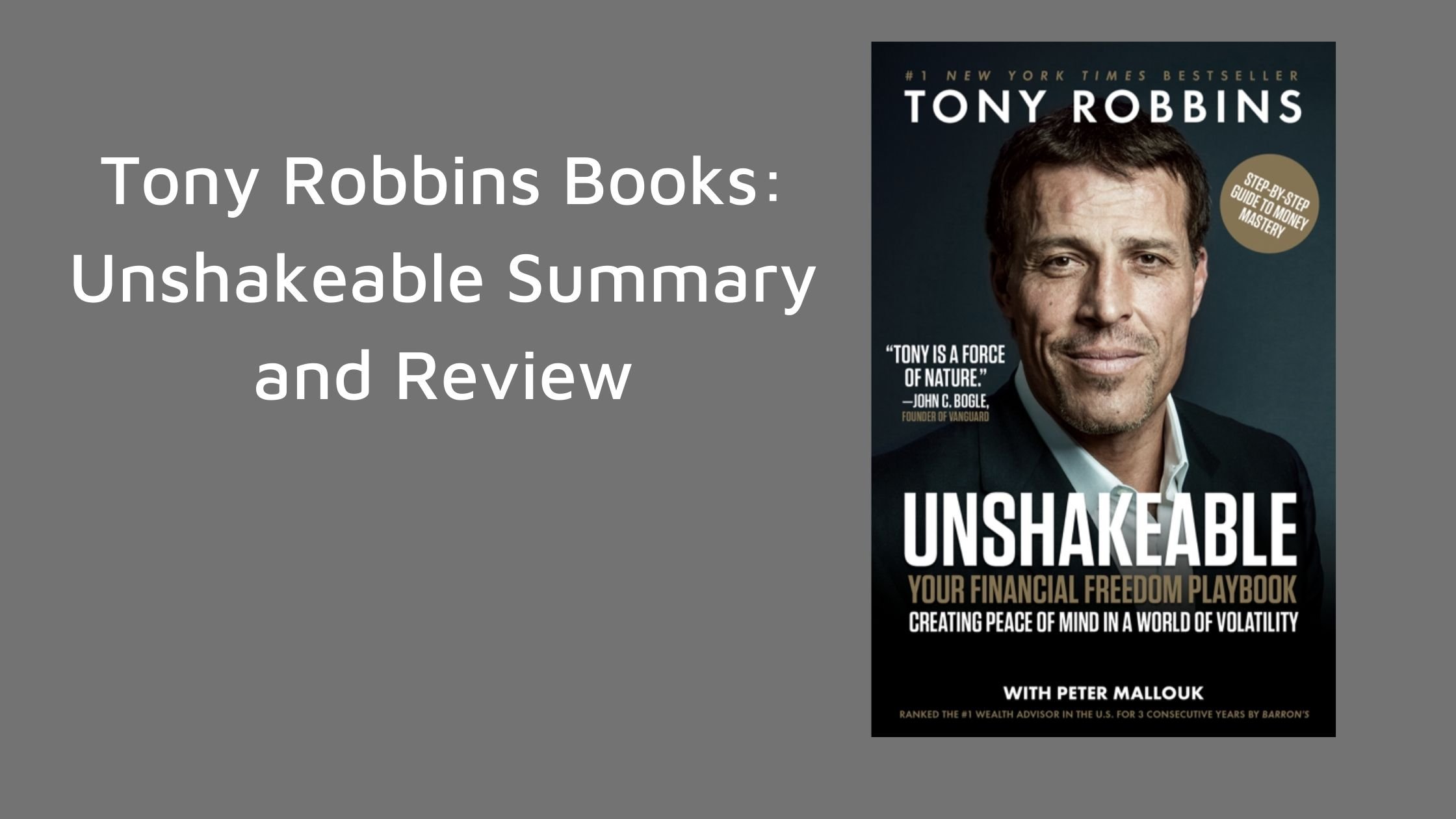 Tony Robbins Books Unshakeable Review
