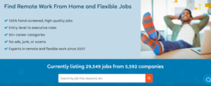 Find remote and work from home jobs with FlexJobs