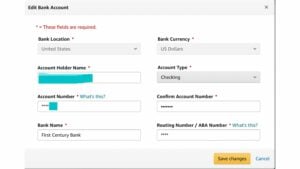 Amazon Associates payment methods
