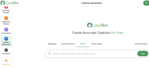 Quillbot citation tool